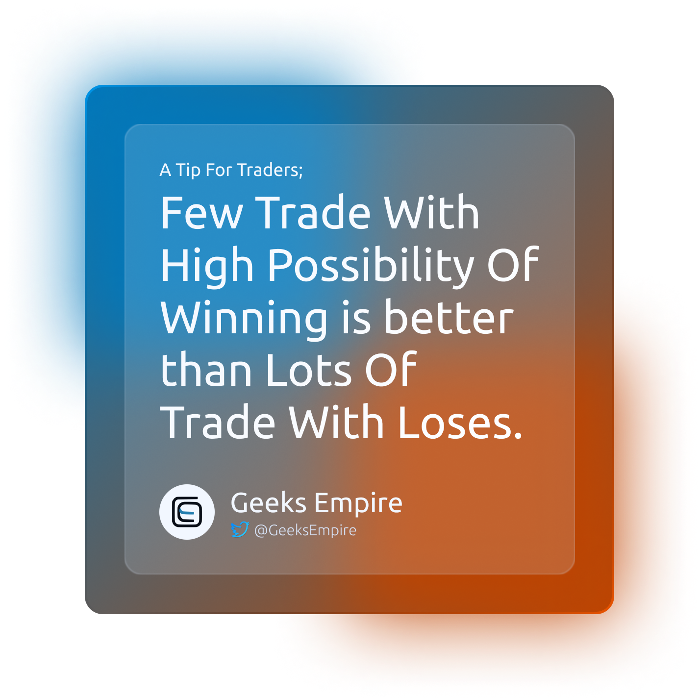 When you want to start trading and listen to all those signals, one thing you will realize sooner or later... Not all those signals are accurate and you end up lose your budget... We tackle this issue in our platform to assure you about accuracy of signals. Check it out ⬇️ https://GeeksEmpire.co/SachielsSignals #Trading #TradingSignals #Forex #Cryptocurrency #Stock #Metal #Energy