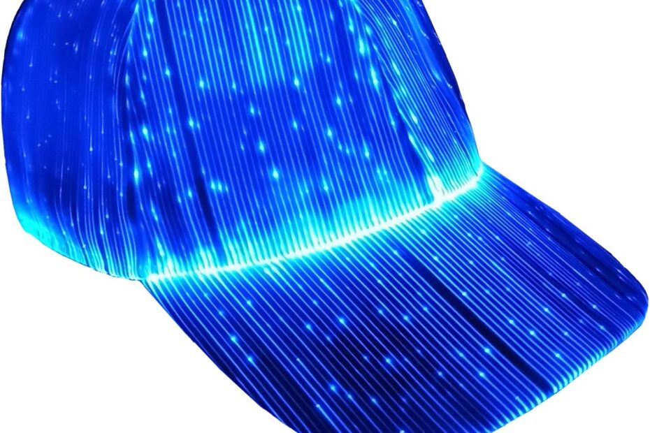 RUCONLA Fiber Optic Cap - 7 Colors - 5 Flashing Modes - Luminous Glowing