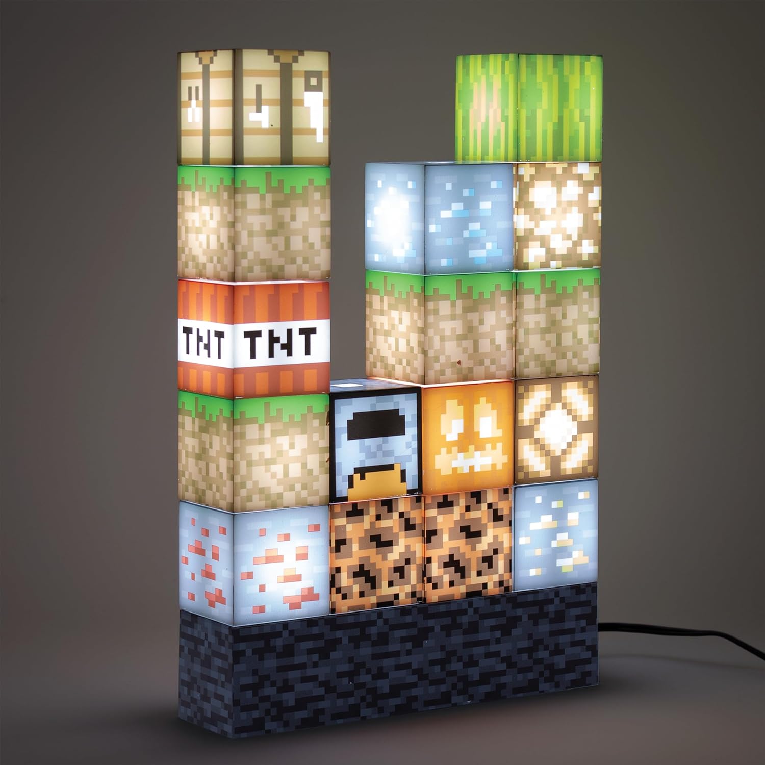 PALADONE Minecraft Block Customizable Light - Interactive - Collectible