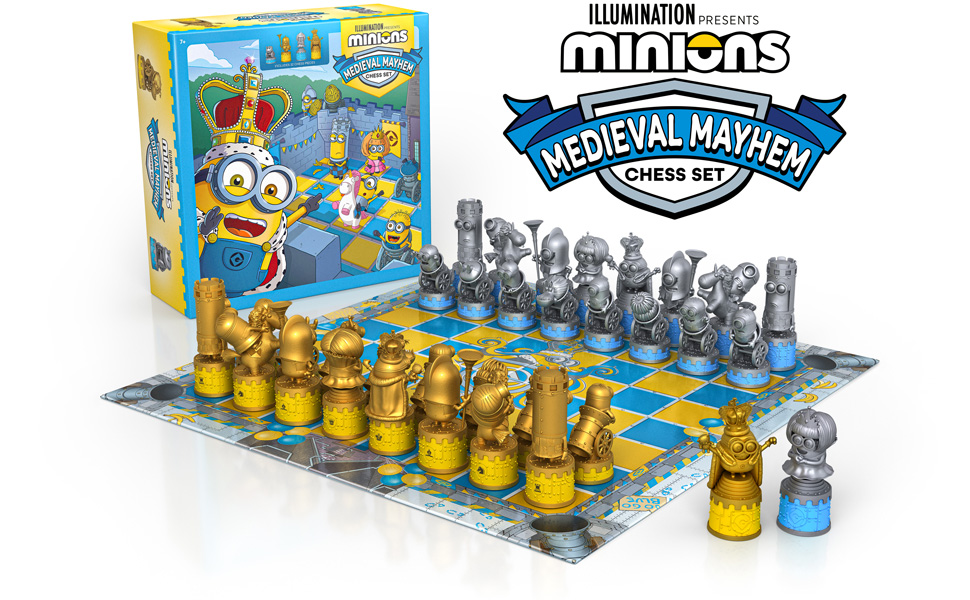 Minions Chess Set By The Noble Collection - Highly-Detailed Sculpts