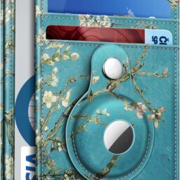 SITHON Spring Fashionable Smart Wallet - 7 Cards Slot With ID Windows - Floral Faux Leather