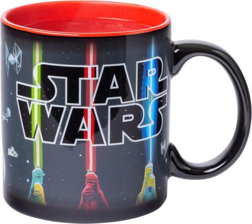 SILVER BUFFALO Star Wars Lightsaber Mug - Heat Reveal - Ceramic