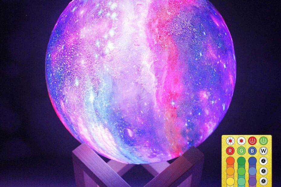 NSL 3D LED Moon and Galaxy Lamp - Touch Control - Perfect Craftsmanship