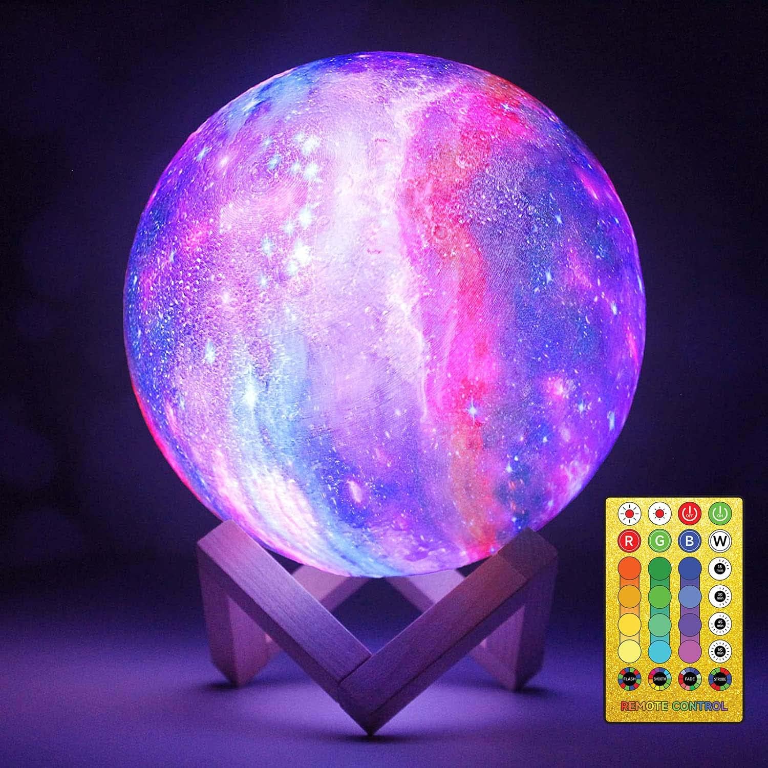 3D LED Moon and Galaxy Lamp - Touch Control - Perfect Craftsmanship