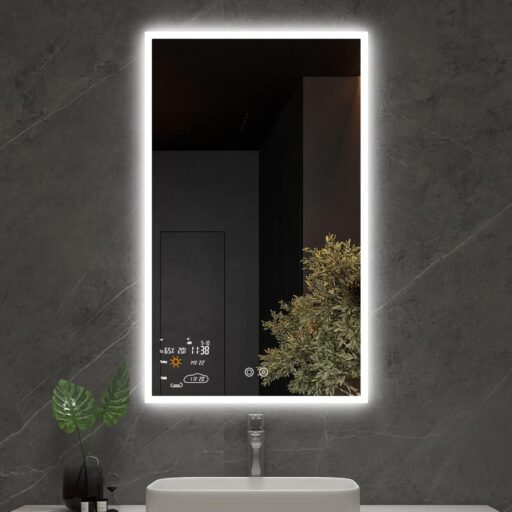 EVOKOR Anti-Fog Smart Mirror with LED - With Detailed Weather Info - Waterproof https://geeksempire.co/products-editors-choice/pixel-perfect/anti-fog-smart-mirror-with-led-with-detailed-weather-info-waterproof/