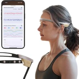 Biosensing Meditation Headband - Brain Tracker for Neurofeedback Training at Home - Heart Rate, Breath, HRV, Stress, Flow, Alpha, Theta, Beta, Gamma Wave Breakdowns