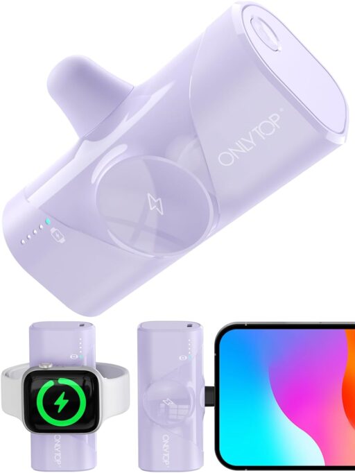ONLYTOP Portable Charger for iPhone and Portable Charger for Apple Watch