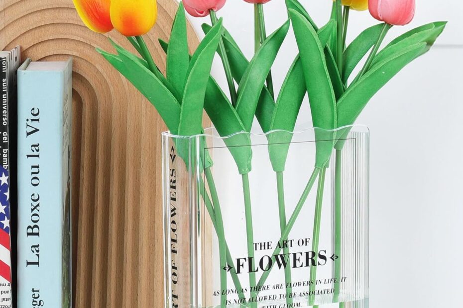 AZLTC Special Vase for Your Bookshelf – Book-Shaped Vase – Aesthetic Room Decor