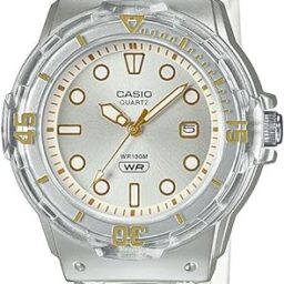 CASIO Transparent Casio 'Dive Series' Quartz - Water Resistance - Constructed with Fashionable and Transparent Resin Materials