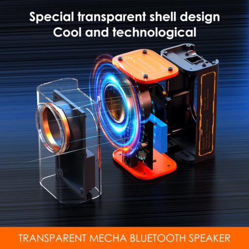 Transparent Wireless Bluetooth Speaker - Stereo Sound
