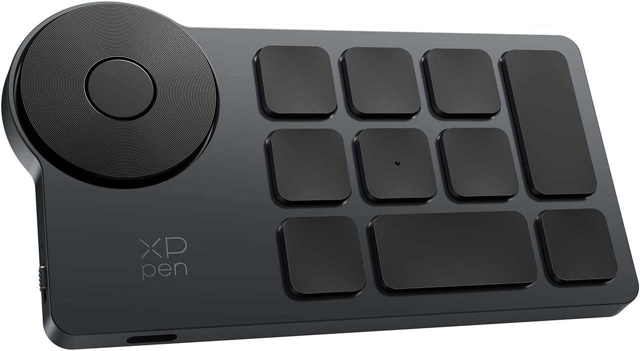 XPPEN Wireless Programmable Keyboard - 10 Customizable Keys - Customize Up To 40 Shortcuts