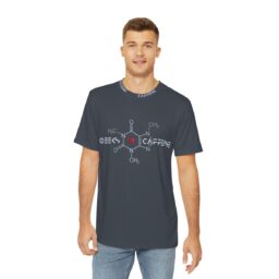 Geeks Love Caffeine T-Shirt – Best Gift for Programmers, Gamers, Chemists, Physicists, Engineers – Geeks Empire