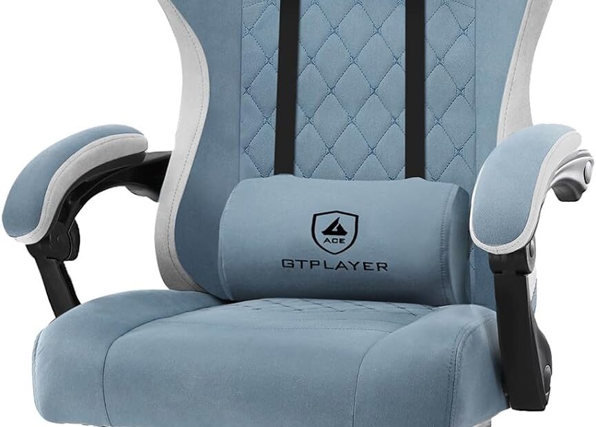 Comfortable Professional Gaming Chair - Light Blue - Deep Blue - Grey - Black