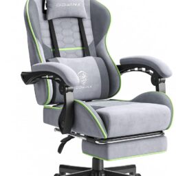 Gaming Chair With Footrest - Ergonomic Computer Chair - Massage Game Chair Cloth With Headrest