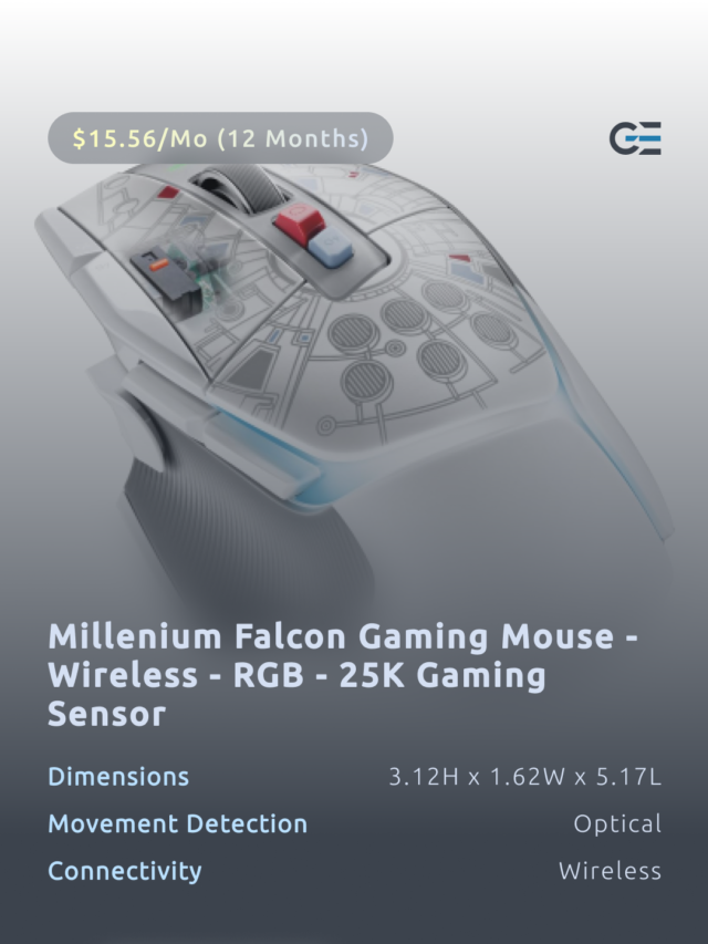 Millennium Falcon Gaming Mouse – Wireless – RGB – 25K Gaming Sensor