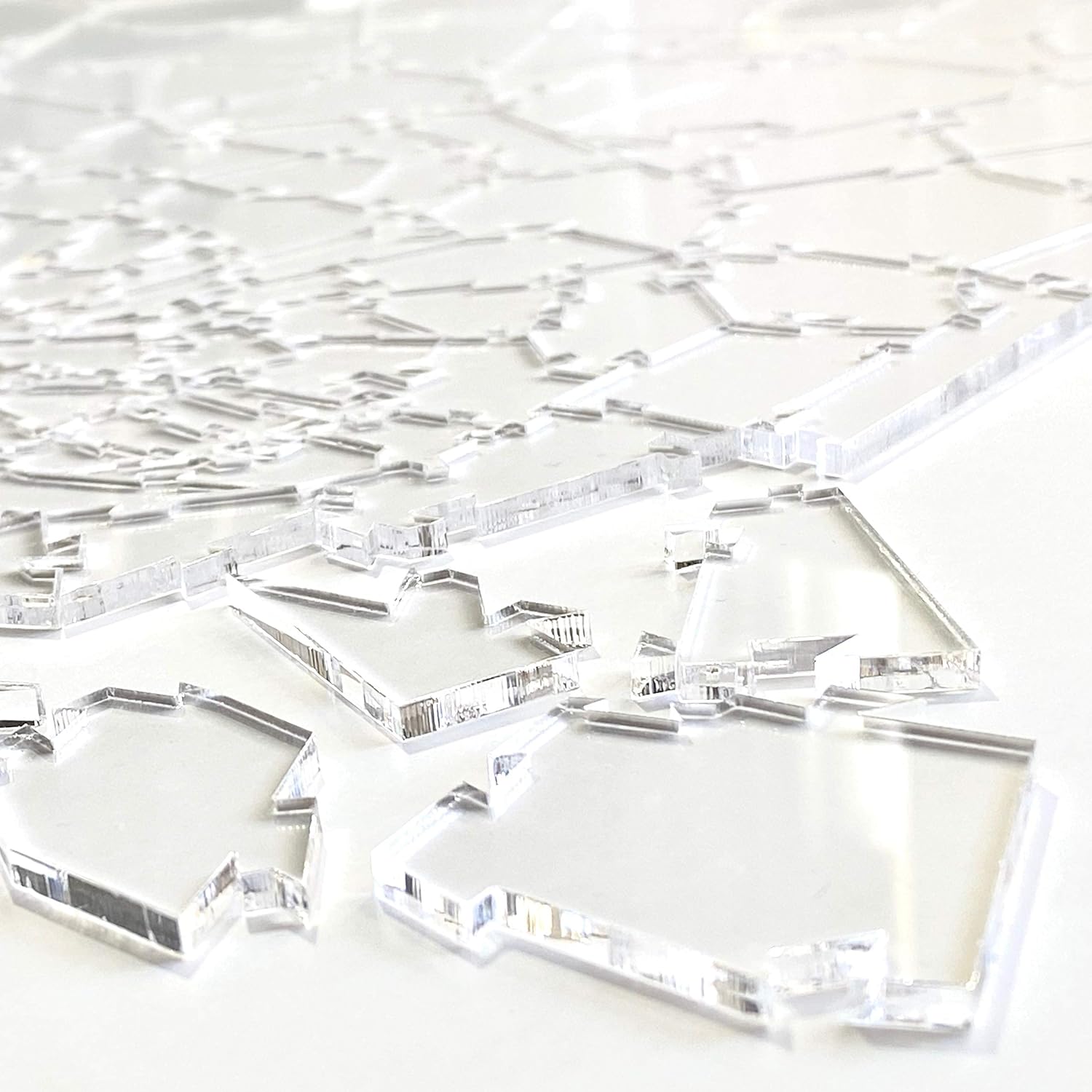Broken Glass Jigsaw Puzzle - Unique Clear Impossible Puzzle - Play With Your Brain