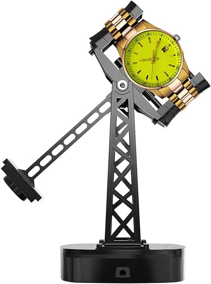 FEICHONGHO Orbit Watch Winder With Arm - Simulate Walking and Running - Timer Shutdown - Adjustable Speed - Self Winding Turner - Rotating Device