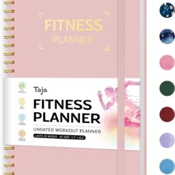 TAJA Progress Tracking Journal for Fitness - Log Book Planner - Fitness Tracking Notebook - Workout Logger