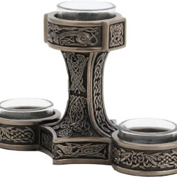 VERONESE Mjolnir Hammer Tealight - Mjolnir Candleholder - Thor Hammer Tealight - Viking Nordic Design