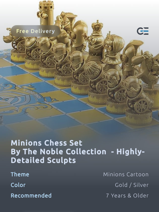 Chess, Geeks Empire, Minions, Minions Chess Set, NOBEL, Noble Collection
