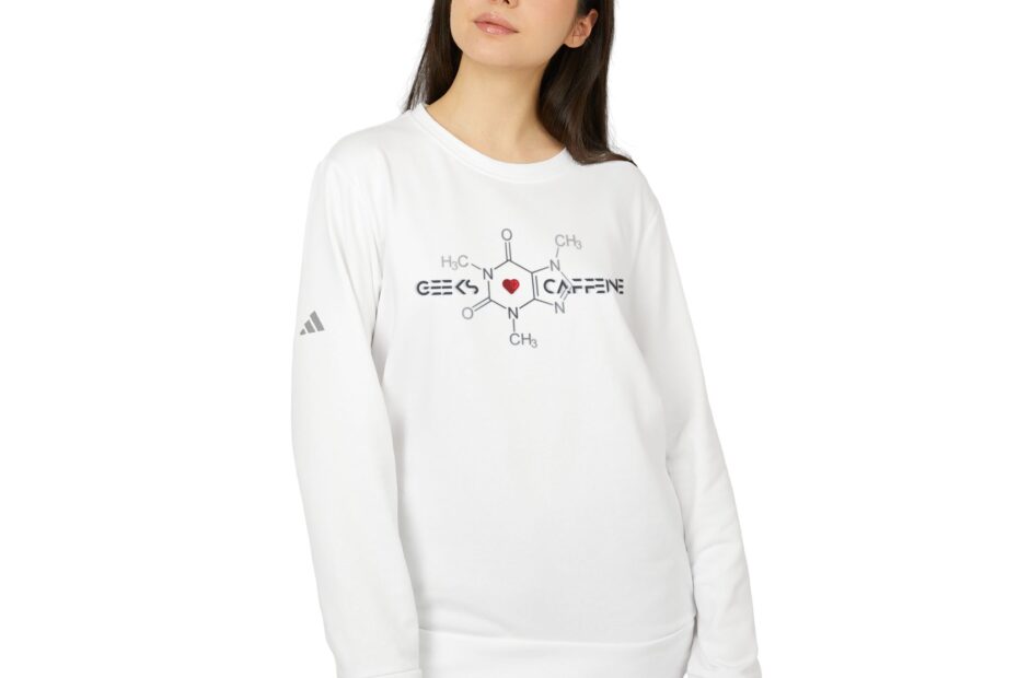 Geeks Love Caffeine Addidas Sweatshirt - adidas® Unisex Fleece Crewneck Sweatshirt