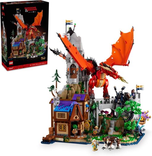 LEGO Dungeons and Dragons - Red Dragons Tale Building Set - Fantasy Model for Build and Display - LEGO Wizards of the Coast