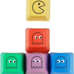 Pac-Man Keycaps for MX Mechanical Gaming Keyboard - Shadow, Speedy, Bashful, Pokey Keycaps