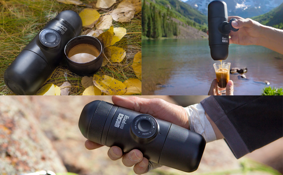 WACACO Portable Espresso Machine - Travel Espresso Maker - Small Camping Coffee Gadget