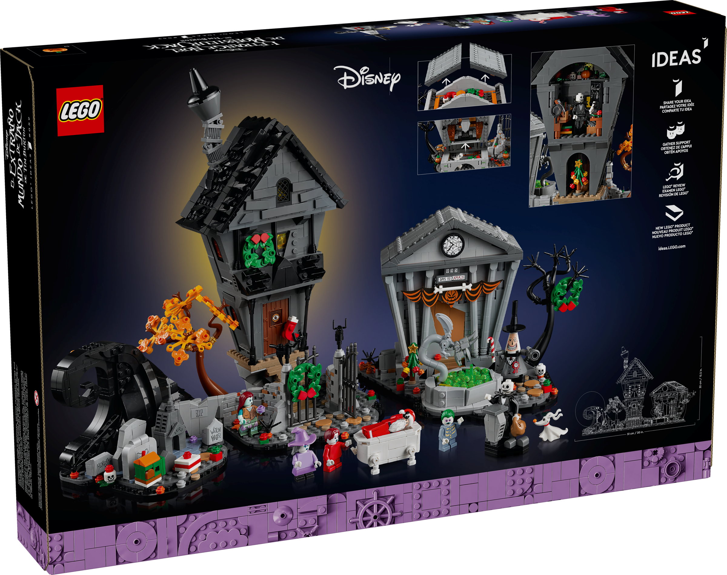 LEGO The Nightmare Before Christmas Set - Disney Tim Burton's The Nightmare Before Christmas LEGO Set Box