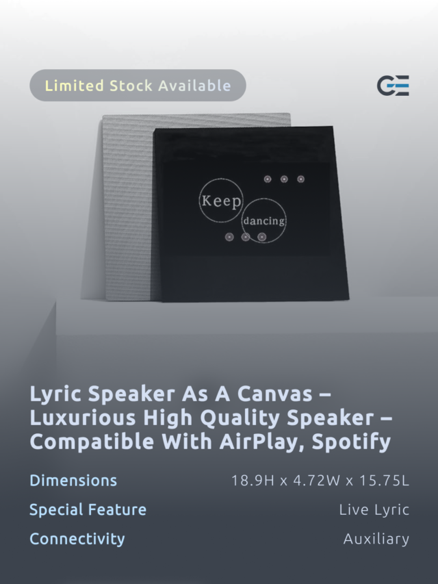 COTODAMA Lyric Speaker As A Canvas – Luxurious High Quality Speaker – Compatible with AirPlay, Spotify