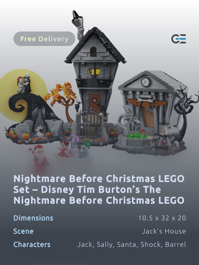 Nightmare Before Christmas LEGO Set – Disney Tim Burton’s The Nightmare Before Christmas LEGO Set – Christmas Gift and Decoration