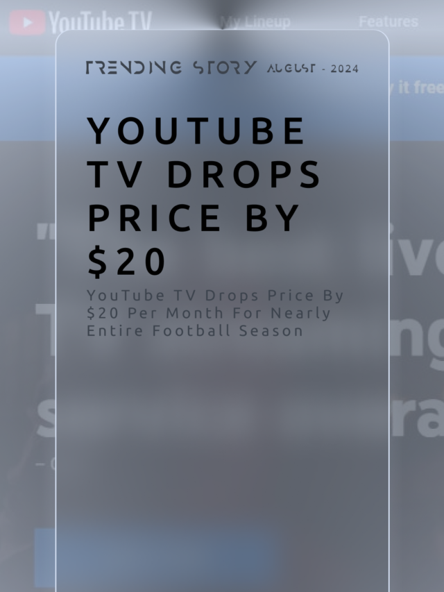 YouTube TV Drops Price by $20 per Month for Nearly Entire Football Season