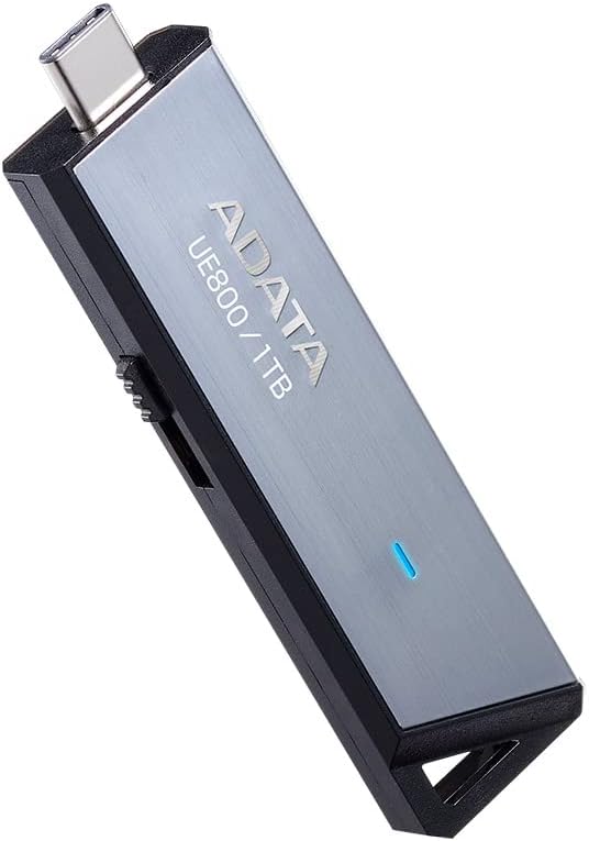 ADATA 1TB Flash Drive - USB Type-C - USB 3.2 Gen2 Flash Drive Portable SSD - Compatible with iPhone, Android, PlayStation