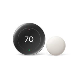 GOOGLE Nest Learning Thermostat with Nest Temperature Sensor - Energy Saving Smart Thermostat with Adaptive Eco