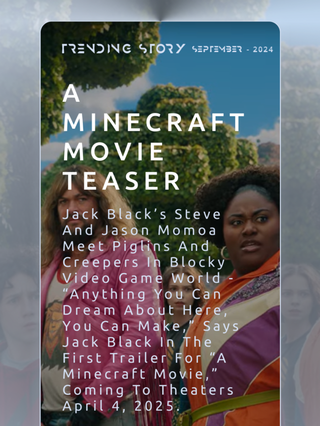 A Minecraft Movie Teaser – Jack Black and Jason Momoa