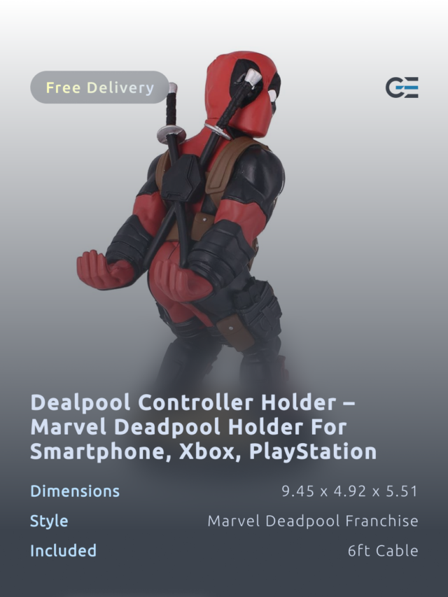 Dealpool Controller Holder – Marvel Deadpool Holder for Smartphone – Xbox and PlayStation Controller – CABLE GUY