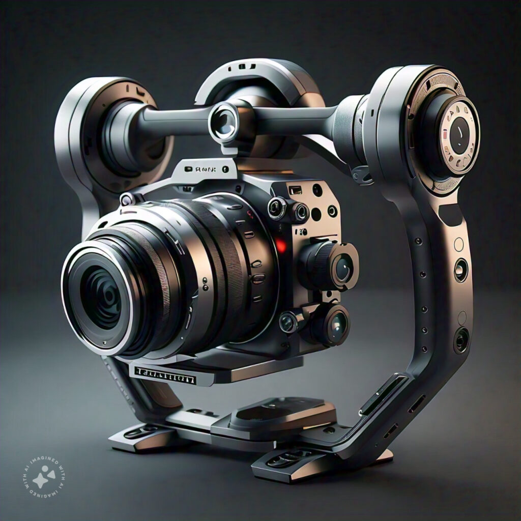 Futuristic AI Gimbal - AI Gimbals for Smartphone - iPhone and Android - Smooth Shots, Effortless Creation