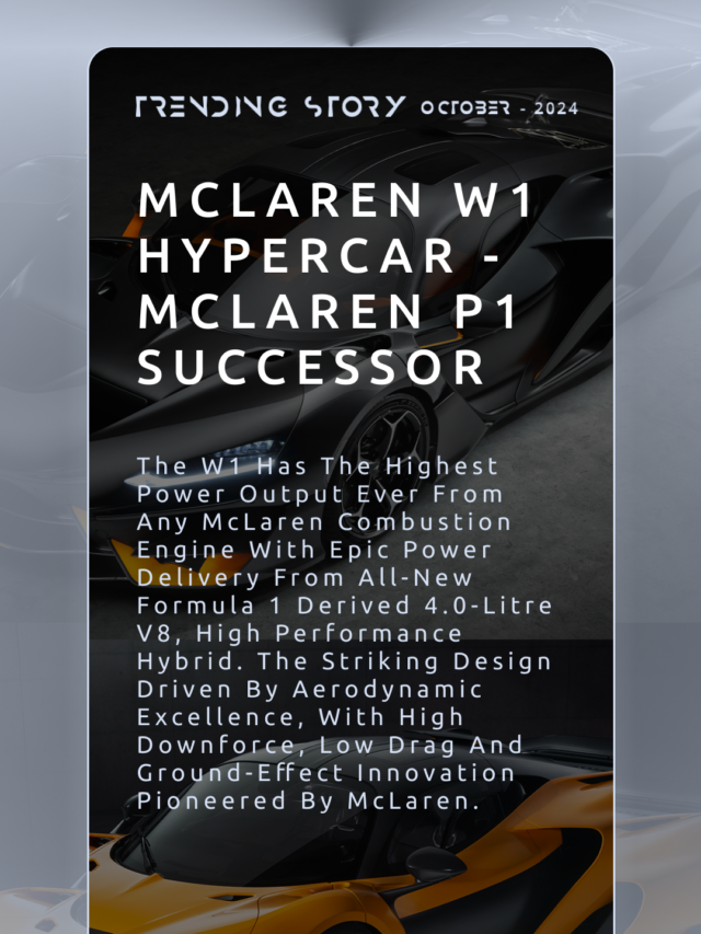 McLaren W1 Hypercar Gallery – The McLaren P1 Successor