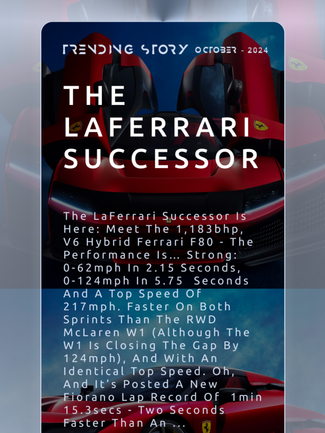 The LaFerrari successor is here – meet the 1183bhp – V6 hybrid Ferrari F80