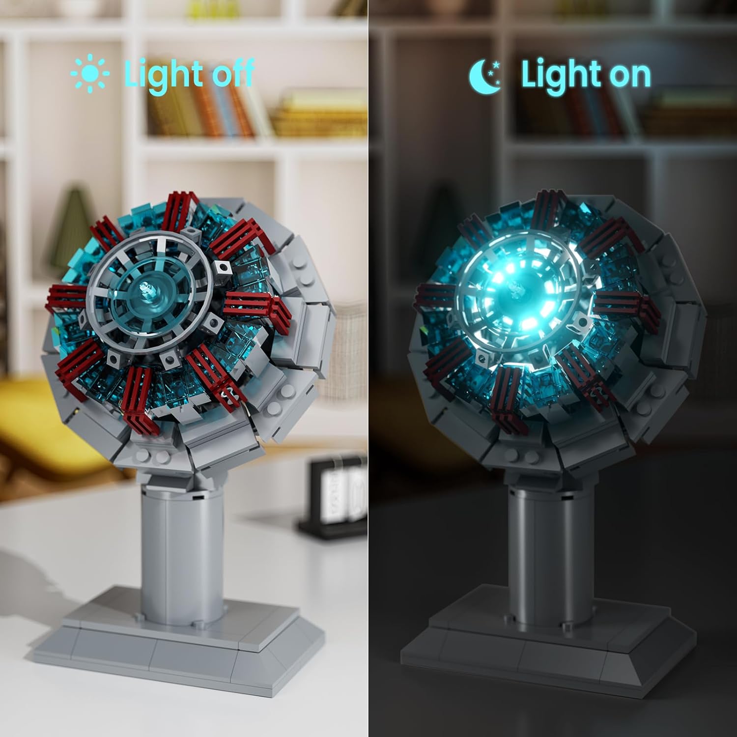 Arc Reactor Building Blocks Set - Arc Reactor with LED Light - Iron Man Arc Reactor