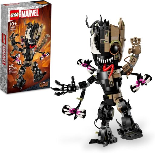 LEGO Marvel Venomized Groot - Transformable Marvel Toy for Play and Display, LEGO Marvel Action Figure from Guardians of the Galaxy Movie