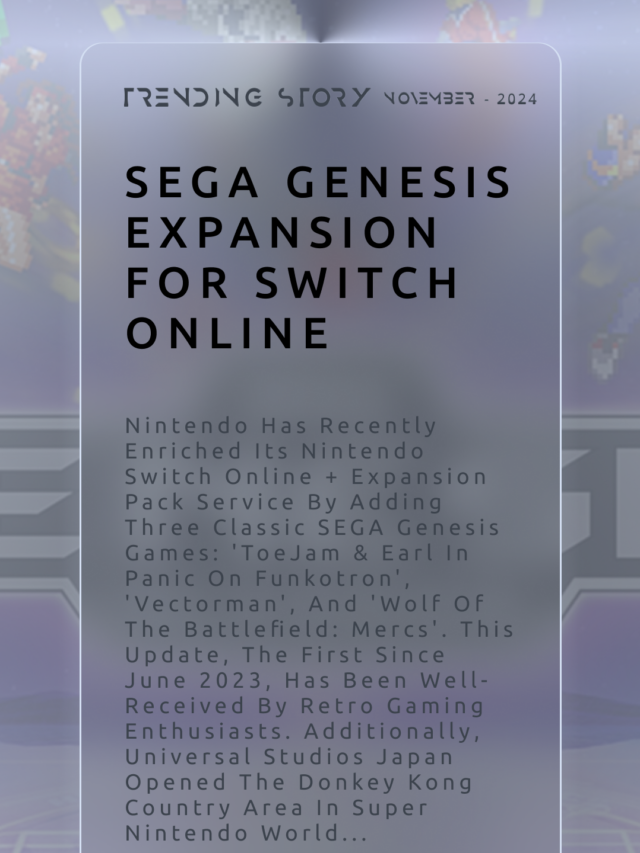 SEGA Genesis Expansion for Switch Online