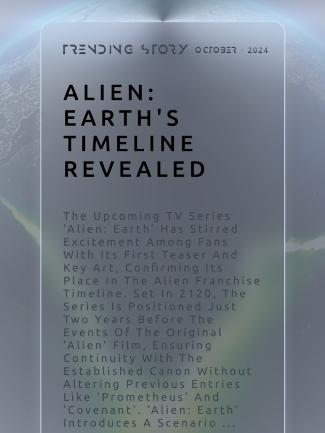 The Upcoming TV Series Alien Earth Timeline Revealed