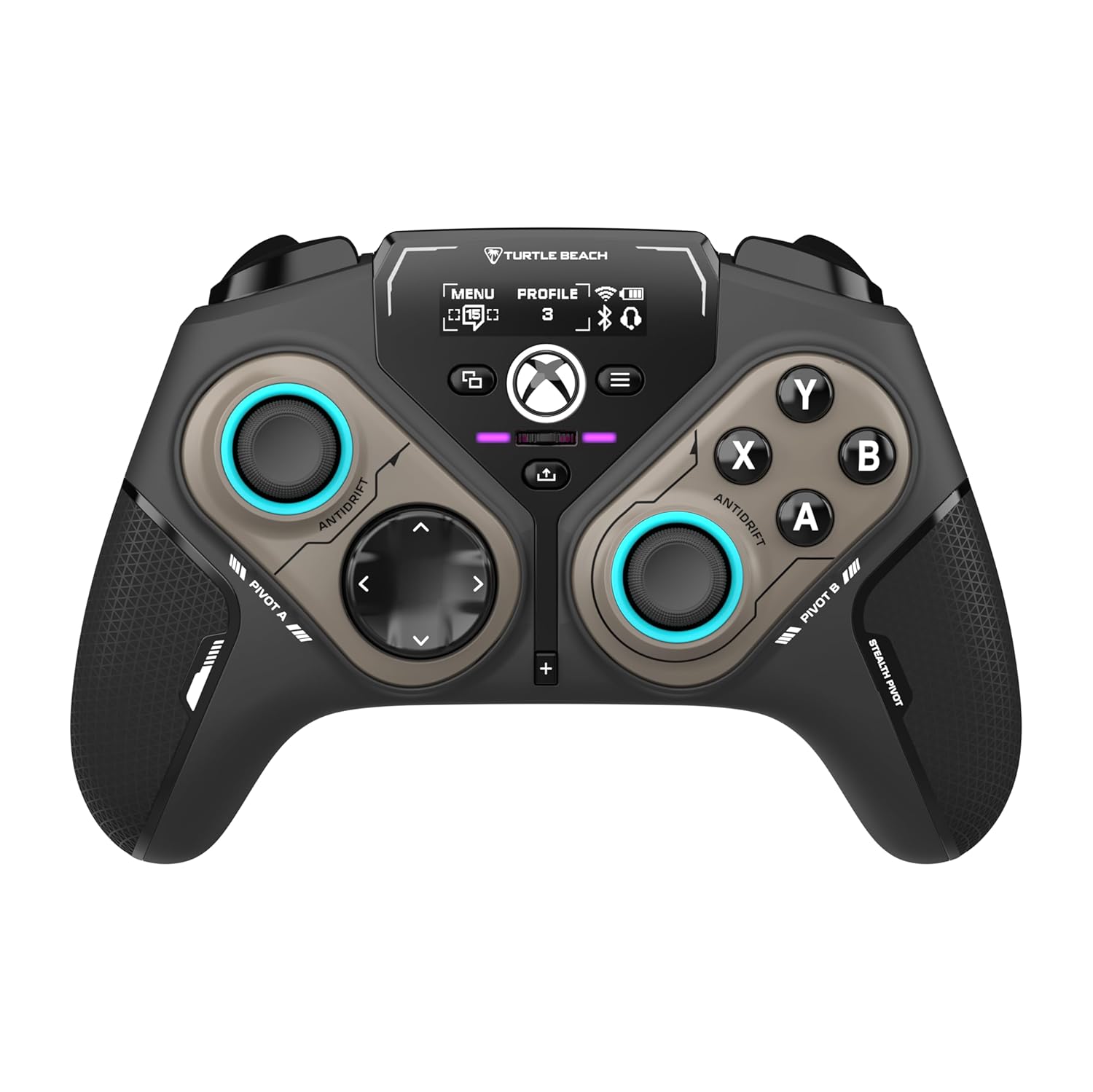 TURTLE BEACH Stealth Pivot Wireless Smart Game Controller With Rotating Modules – Display Dashboard, Hall-Effect Sticks, Remappable Buttons