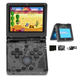 AIVUIDBS Flip Portable Retro Handheld Game Console - Pre-Installed 5532 Games - Clamshell Games Consoles