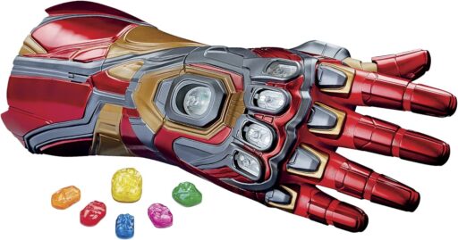 MARVEL Iron Man Nano Gauntlet Articulated Electronic Fist - Avengers Marvel Legends Series - Authentic Movie Sounds and Removable Infinity Stones