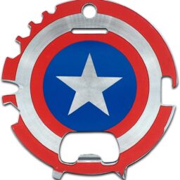 UKONIC MARVEL Captain America Tool Kit - Includes Screwdrivers, Wrenches, Bottle Opener, Rope Cutter, Can Opener, Hand Tool Gadgets