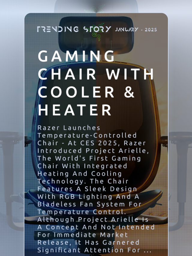 Razer Gaming Chair With Cooler and Heater