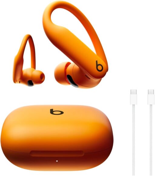 BEATS Workout Wireless Earbuds with Heart Rate Monitor - Earbuds with Active Noise Cancelling - Electric Orange, Hyper Purple, Jet Black, Quick Sand