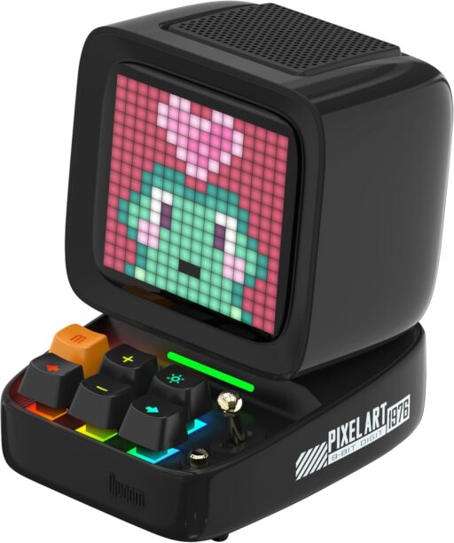 DIVOOM Ditoo Retro Pixel Art Speaker - LED Pixel Art Bluetooth Speaker